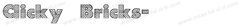 Clicky Bricks字体转换